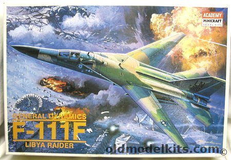 Academy 1/48 F-111F Libya Raider - With G FACTOR Exhaust Set /, 1675 plastic model kit